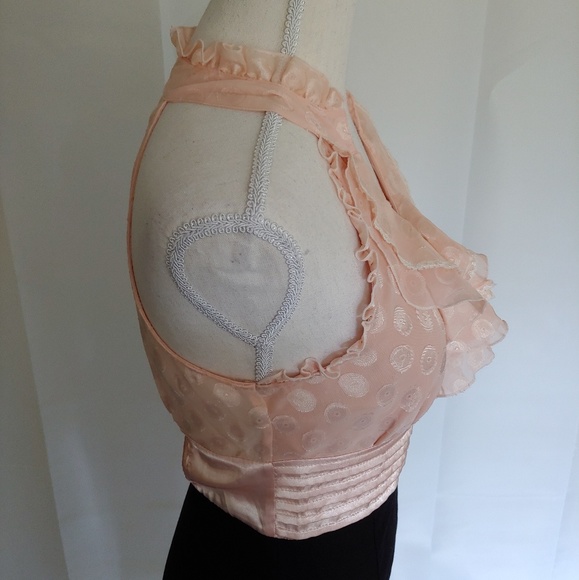 NWT Rampage Pink Ruffled Black Dress - Picture 6 of 8